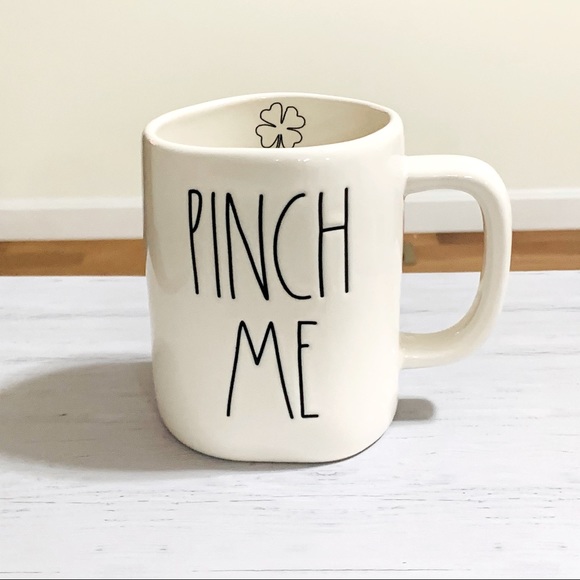 Rae Dunn PINCH ME shamrock mug